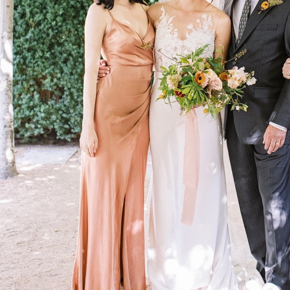 Shona Joy La Lune Cross Draped Maxi Dress - Copper - Picture 5 of 7